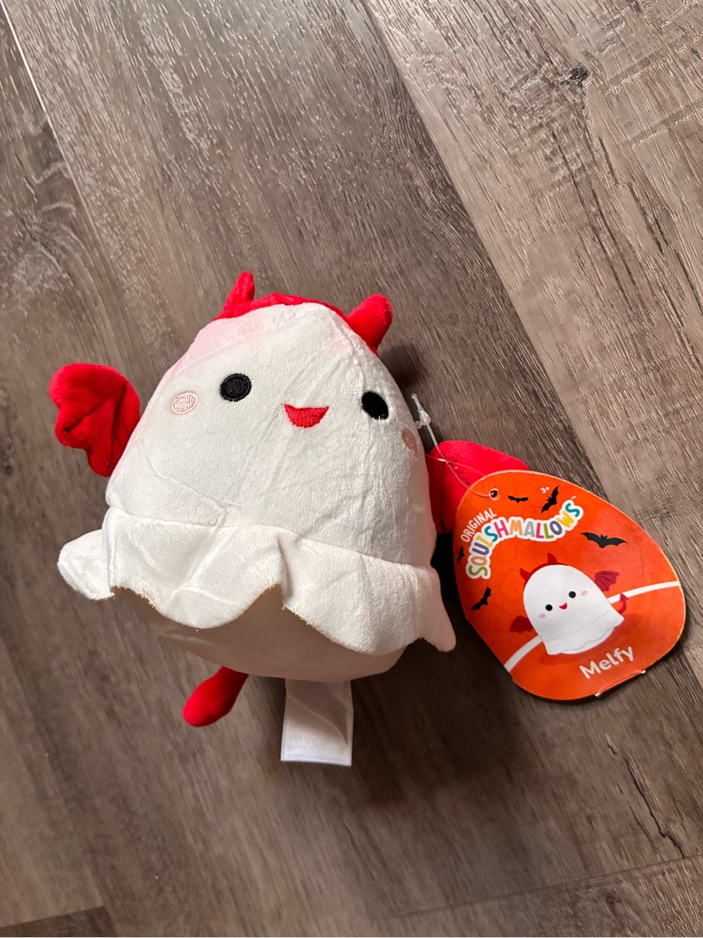 Squishmallows 6” Melfy The Ghost Devil plush. New with Tags